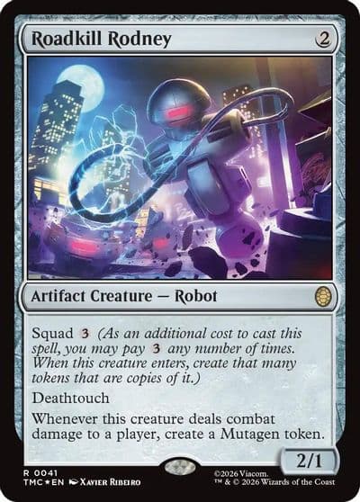 Roadkill Rodney Surge Foil Commander: Teenage Mutant Ninja Turtles Magic card
