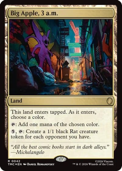 Big Apple 3 am Surge Foil Commander: Teenage Mutant Ninja Turtles Magic card