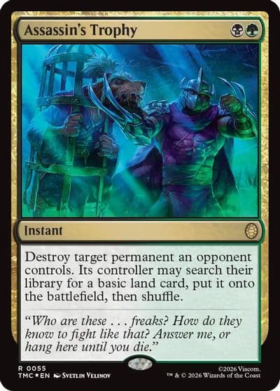 Assassins Trophy Surge Foil Commander: Teenage Mutant Ninja Turtles Magic card