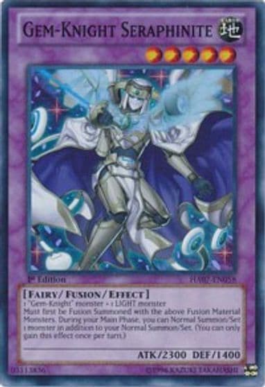 Gem Knight Seraphinite Hidden Arsenal 7: Knight of Stars Yu-Gi-Oh! card