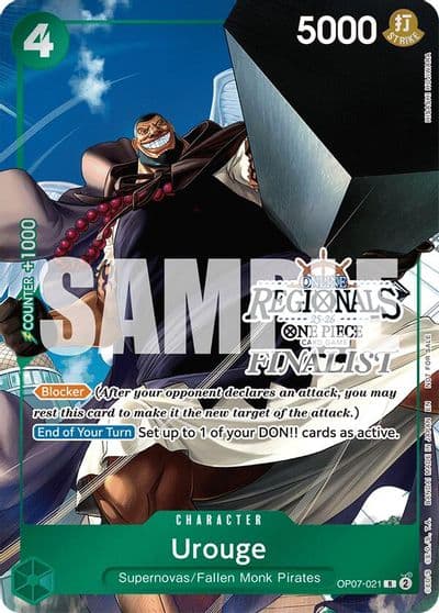 Urouge Online Regional Finalist Card Set 2025 Vol1 One Piece Promotion Cards One Piece card