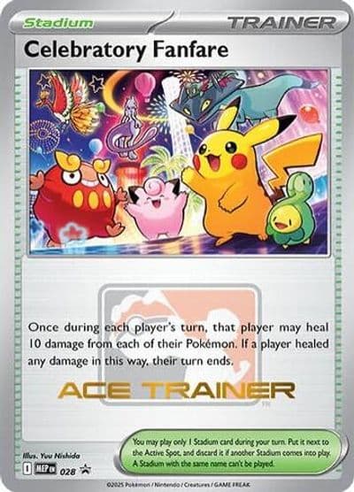 Celebratory Fanfare (Ace Trainer) ME: Mega Evolution Promo Pokemon card