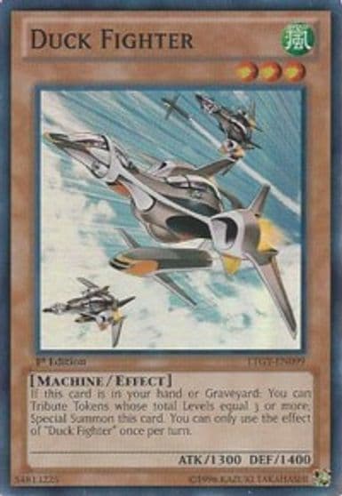 Duck Fighter Lord of the Tachyon Galaxy Yu-Gi-Oh! card