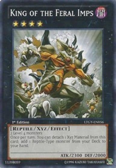 King of the Feral Imps Lord of the Tachyon Galaxy Yu-Gi-Oh! card