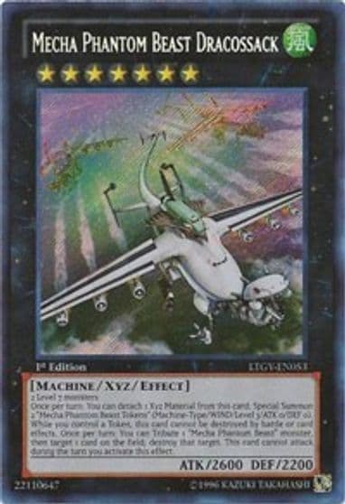 Mecha Phantom Beast Dracossack Lord of the Tachyon Galaxy Yu-Gi-Oh! card