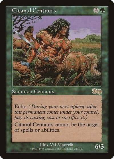 Citanul Centaurs Urza's Saga Magic card