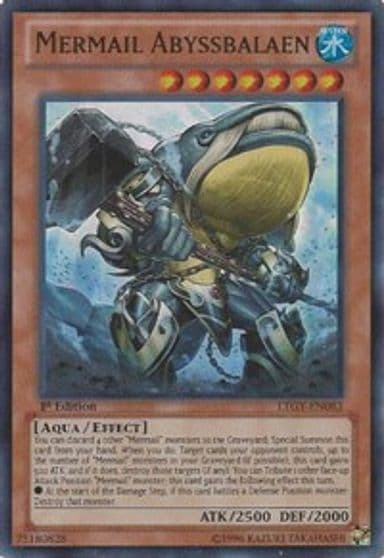 Mermail Abyssbalaen Lord of the Tachyon Galaxy Yu-Gi-Oh! card