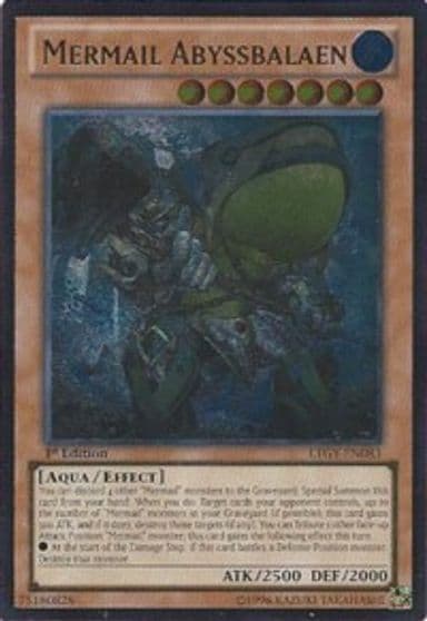 Mermail Abyssbalaen UTR Lord of the Tachyon Galaxy Yu-Gi-Oh! card