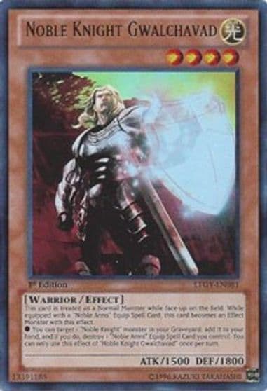 Noble Knight Gwalchavad Lord of the Tachyon Galaxy Yu-Gi-Oh! card