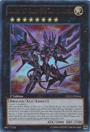 Number 107 Galaxy Eyes Tachyon Dragon Lord of the Tachyon Galaxy Yu-Gi-Oh! card