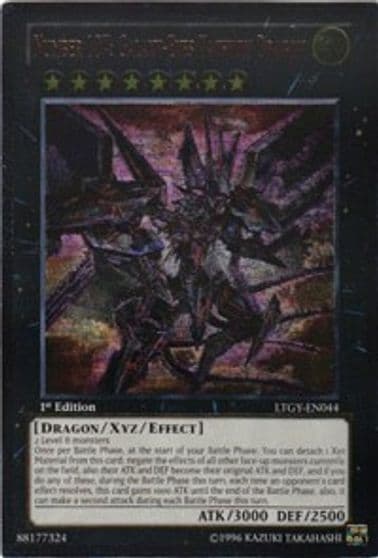 Number 107 Galaxy Eyes Tachyon Dragon UTR Lord of the Tachyon Galaxy Yu-Gi-Oh! card