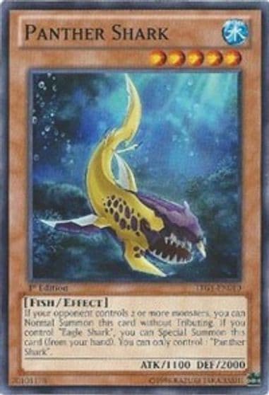 Panther Shark Lord of the Tachyon Galaxy Yu-Gi-Oh! card