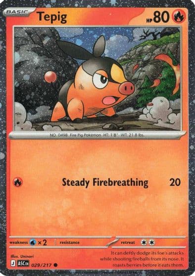 Tepig (Cosmos Holo) Miscellaneous Cards & Products Pokemon card