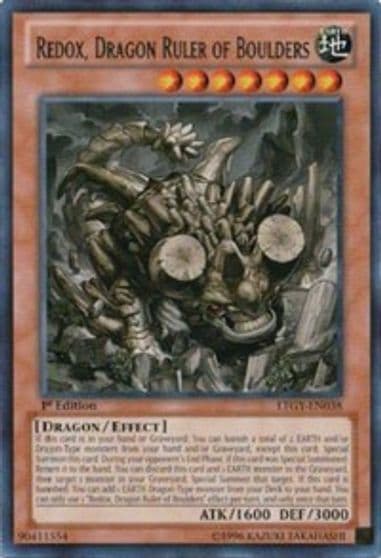 Redox Dragon Ruler of Boulders Lord of the Tachyon Galaxy Yu-Gi-Oh! card