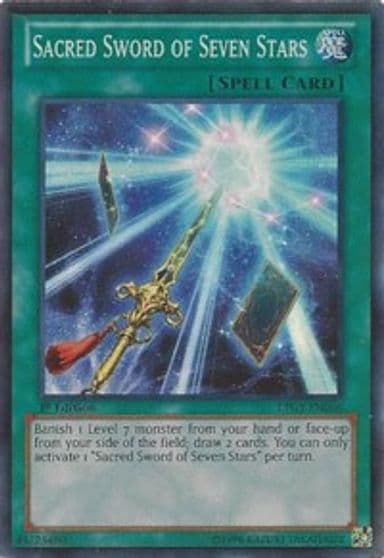 Sacred Sword of Seven Stars Lord of the Tachyon Galaxy Yu-Gi-Oh! card