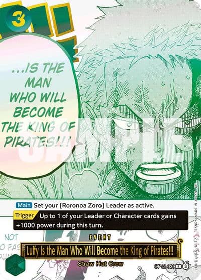 Luffy Is the Man Who Will Become the King of Pirates Japanese Version 3rd Anniversary Set One Piece Promotion Cards One Piece card