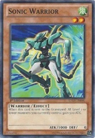 Sonic Warrior Lord of the Tachyon Galaxy Yu-Gi-Oh! card