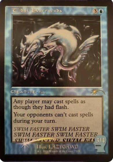 Tidal Barracuda Secret Lair Drop Series Magic card
