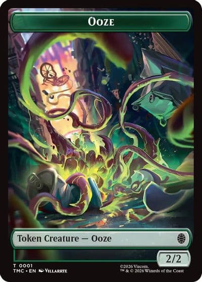 Ooze Clue Double Sided Token Commander: Teenage Mutant Ninja Turtles Magic card