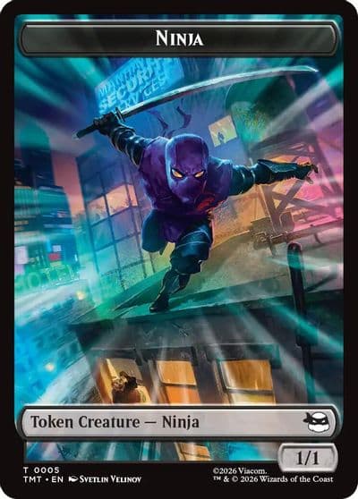 Ninja Mutagen Double Sided Token Teenage Mutant Ninja Turtles Magic card