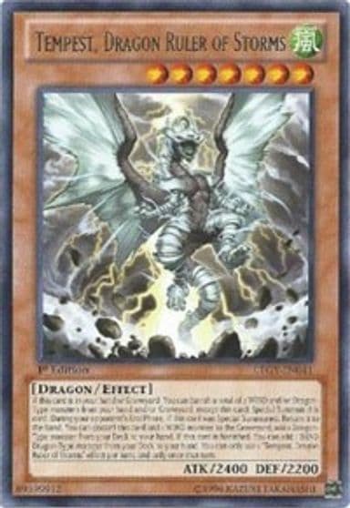 Tempest Dragon Ruler of Storms Lord of the Tachyon Galaxy Yu-Gi-Oh! card