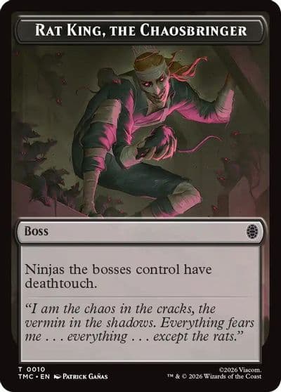Rat King The Chaosbringer Commander: Teenage Mutant Ninja Turtles Magic card