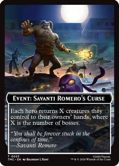 Event Savanti Romeros Curse Commander: Teenage Mutant Ninja Turtles Magic card