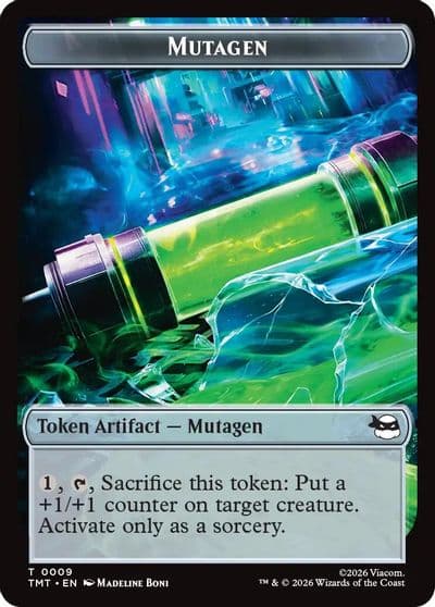 Mutagen Food Double Sided Token Teenage Mutant Ninja Turtles Magic card