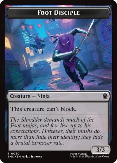Foot Disciple Commander: Teenage Mutant Ninja Turtles Magic card
