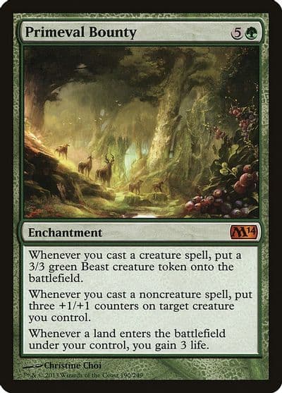 Primeval Bounty Magic 2014 (M14) Magic card