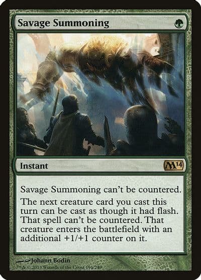 Savage Summoning Magic 2014 (M14) Magic card