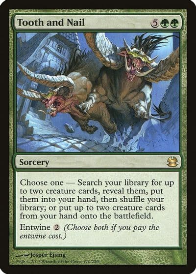 Tooth and Nail Modern Masters Magic card