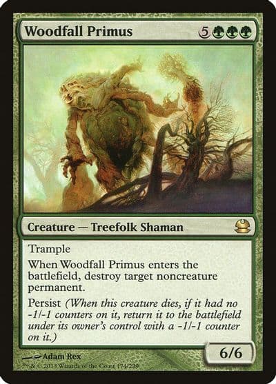 Woodfall Primus Modern Masters Magic card