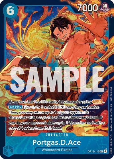 PortgasDAce 119 Treasure Cup 2026 Store One Piece Promotion Cards One Piece card