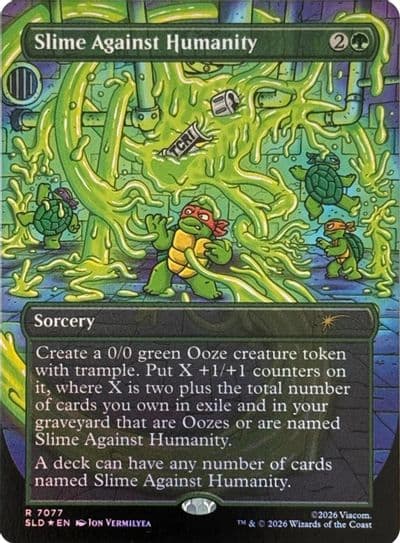 Slime Against Humanity 7077 Secret Lair Drop Series Magic card