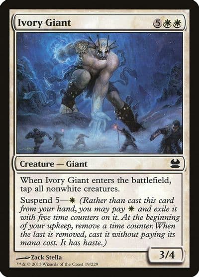 Ivory Giant Modern Masters Magic card