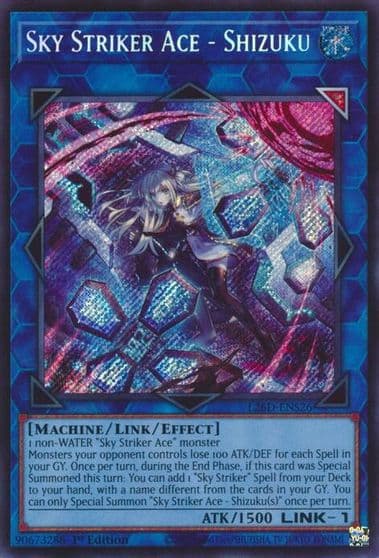 Sky Striker Ace Shizuku Alternate Art Secret Rare Legendary Modern Decks 2026 Yu-Gi-Oh! card