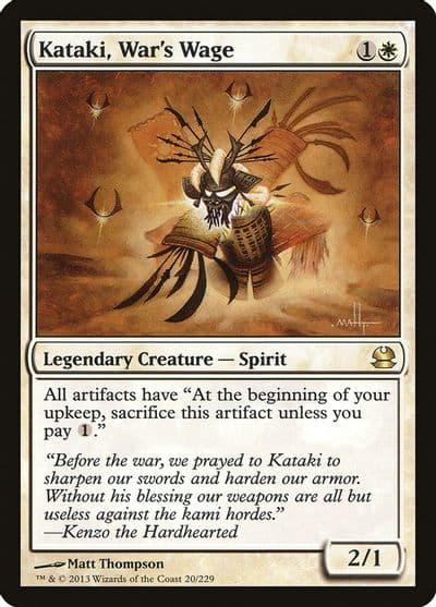 Kataki Wars Wage Modern Masters Magic card