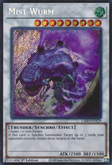 Mist Wurm Secret Rare Legendary Modern Decks 2026 Yu-Gi-Oh! card