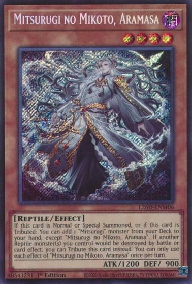 Mitsurugi no Mikoto Aramasa Secret Rare Legendary Modern Decks 2026 Yu-Gi-Oh! card