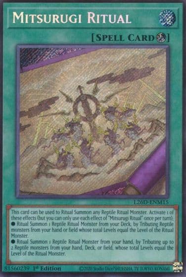 Mitsurugi Ritual Secret Rare Legendary Modern Decks 2026 Yu-Gi-Oh! card