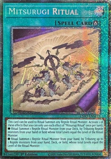 Mitsurugi Ritual Starlight Rare Legendary Modern Decks 2026 Yu-Gi-Oh! card