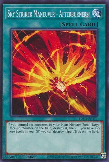Sky Striker Maneuver Afterburners Legendary Modern Decks 2026 Yu-Gi-Oh! card