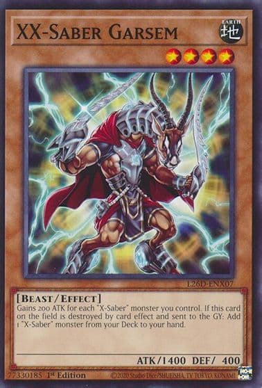 XX Saber Garsem Legendary Modern Decks 2026 Yu-Gi-Oh! card