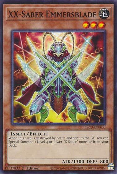 XX Saber Emmersblade Legendary Modern Decks 2026 Yu-Gi-Oh! card