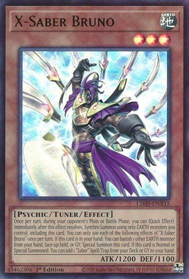 X Saber Bruno Ultra Rare Legendary Modern Decks 2026 Yu-Gi-Oh! card