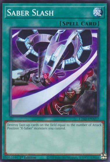 Saber Slash Legendary Modern Decks 2026 Yu-Gi-Oh! card