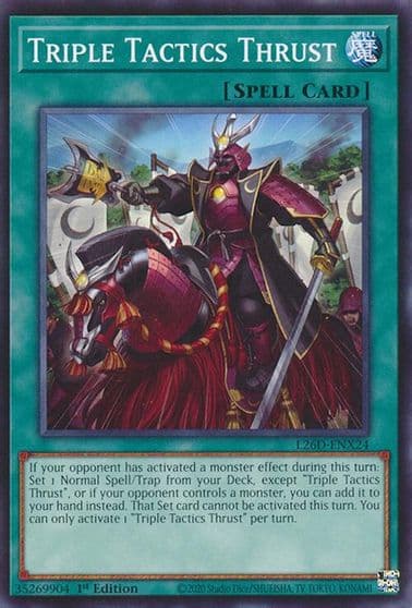 Triple Tactics Thrust L26D ENX24 Legendary Modern Decks 2026 Yu-Gi-Oh! card