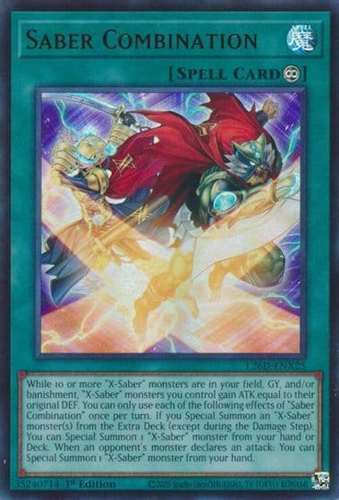 Saber Combination Legendary Modern Decks 2026 Yu-Gi-Oh! card