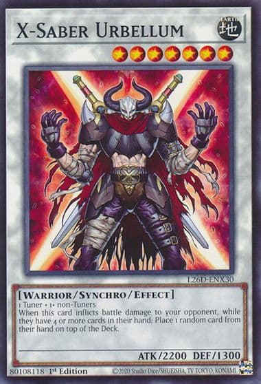 X Saber Urbellum Legendary Modern Decks 2026 Yu-Gi-Oh! card